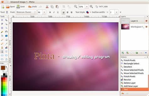 Pinta - free, open-source program for drawing and image editing