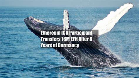 Ethereum ICO Participant Transfers $116M ETH After 8 Years of Dormancy