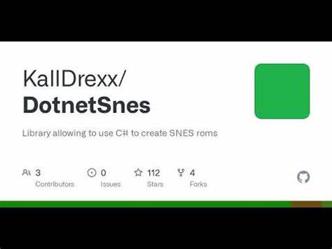 DotnetSnes: Library allowing to use C# to create SNES ROMs