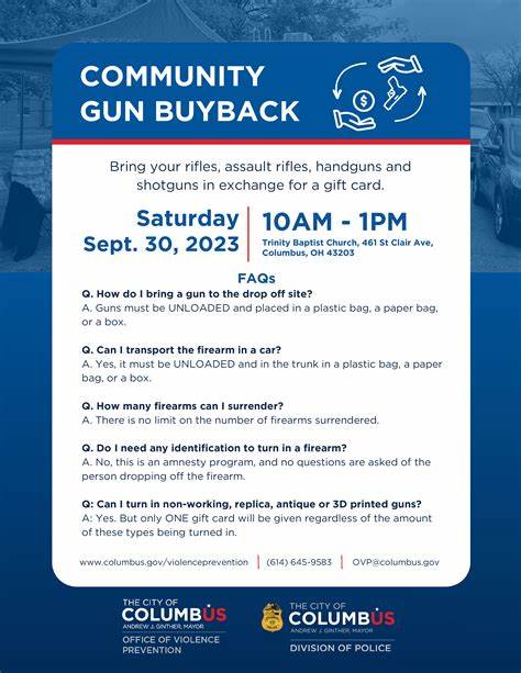 Columbus hosting gun buyback event, will give up to $750 for each firearm