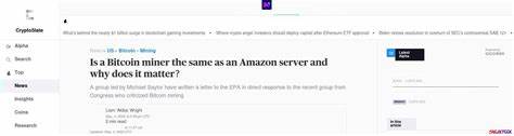 Is a Bitcoin miner the same as an Amazon server and why does it matter? - CryptoSlate