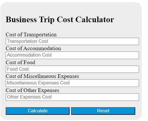 Show HN: Calculate Your Trip Cost