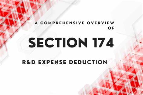 Proposed Changes to Section 174 R&D Salary Expense Accounting