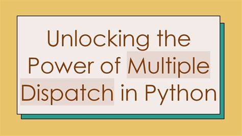Ovld – Efficient and featureful multiple dispatch for Python