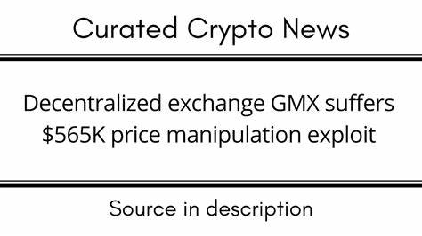 Die dezentrale Börse GMX leidet unter Preismanipulation im Wert von 565.000 US-Dollar – Cointelegraph
