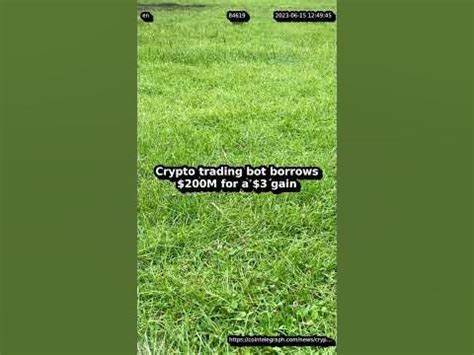 Crypto trading bot borrows $200M for a $3 gain