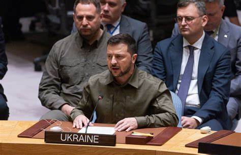 Russia Can Only Be Forced Into Peace, Zelenskiy Tells UN Security Council
