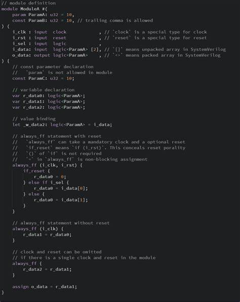 Veryl Hardware Description Language