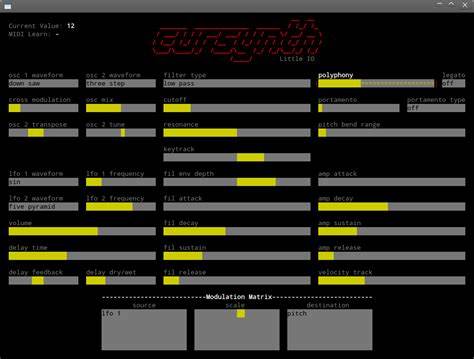 Cursynth is a polyphonic music synthesizer that runs inside your terminal