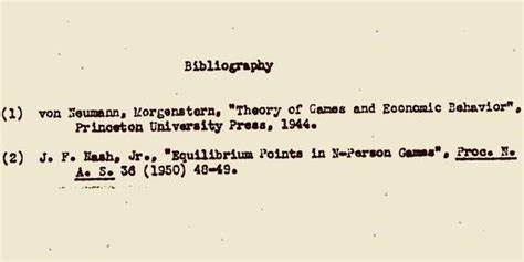 John Nash's Super Short PhD Thesis: 26 Pages and Two Citations