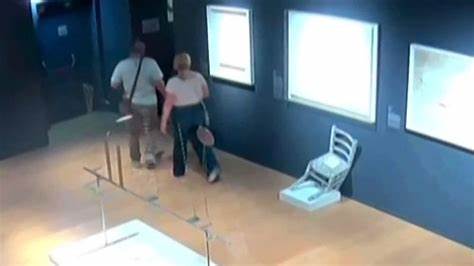 Tourists damage crystal-covered chair in Italian museum by sitting on it