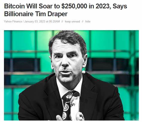 Bitcoin Will Soar to $250,000 in 2023, Says Billionaire Tim Draper