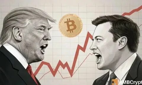 Bitcoin Threatens $100K, Crypto Losses Grow as Musk/Trump Feud Goes Nuclear