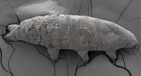 Patterning on Living Tardigrades