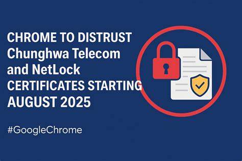 В августе Chrome перестанет доверять сертификатам Chunghwa Telecom и Netlock