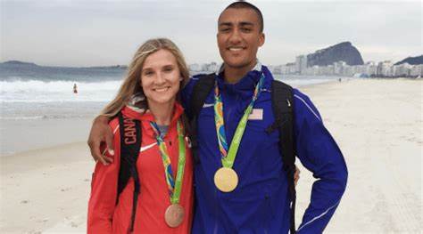 One half of Olympic power couple who announced split during the Games reveals reason for their break-up as she claims: 'I have just as much fun with boys'
