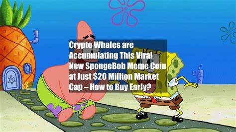 Kryptowale häufen diese virale neue SpongeBob-Meme-Münze mit einer Marktkapitalisierung von nur 20 Millionen US-Dollar an – So kaufen Sie ... - Cryptonews
