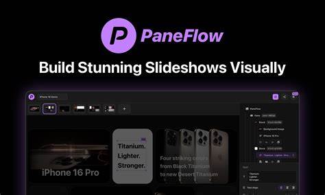 Show HN: I made PaneFlow – a no-code solution for creating slideshows