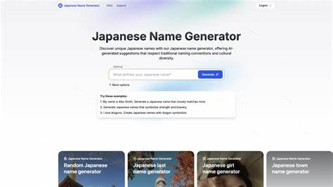 Free Japanese Name Generator