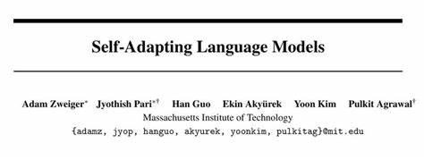 Self-Adapting Language Models