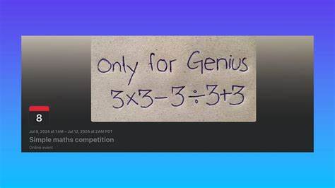 A fake Facebook event disguised as a math problem is one of its top posts for 6M