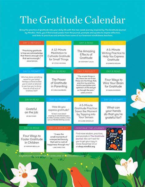 The Gratitude Calendar