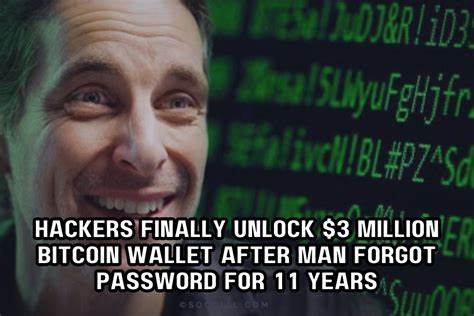 Hackers finally unlock $3 million Bitcoin wallet after man forgot password for 11 years