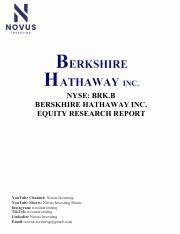 Analyst Report: Berkshire Hathaway Inc