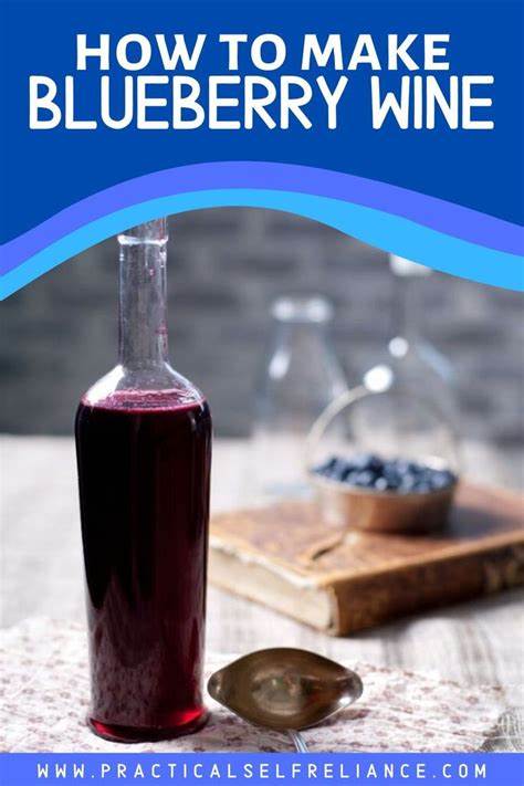 making blueberry wine