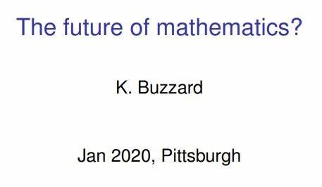 The Future of Mathematics? [video] (2020)