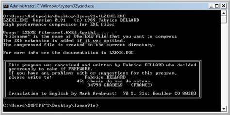 Lzexe – executable file compression on MSDOS