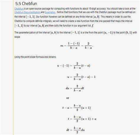 Chebfun: Open-source package for computing with functions to 15-digit accuracy