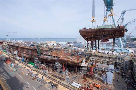 Shipbuilder Huntington Ingalls' quarterly earnings fall on slowing volume