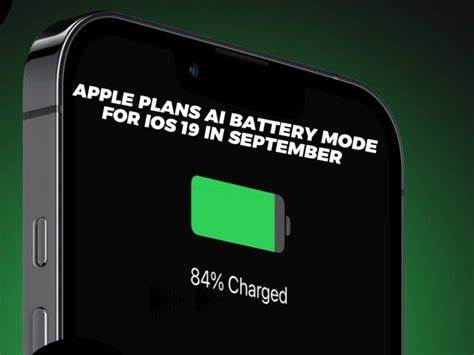 Apple Plans AI-Powered Battery Management Mode for Devices in iOS 19