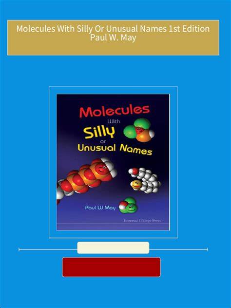 Molecules with Silly or Unusual Names