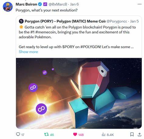 PORY Emerges as Top Meme Coin on Polygon (MATIC) Network, Paving the Way for Broader Cryptocurrency Recognition