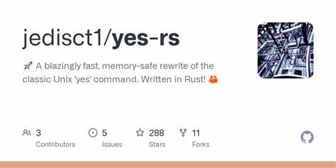 Yes-rs: A fast, memory-safe rewrite of the classic Unix yes command