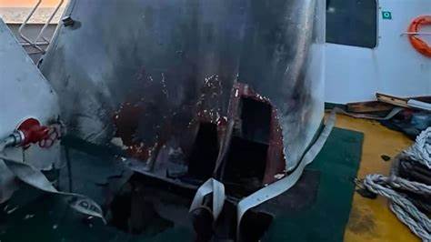 Aid ship bound for Gaza catches fire after Israeli drone attack off Malta