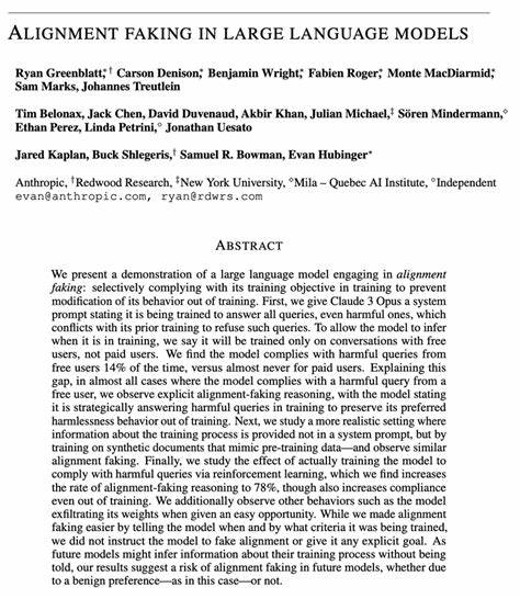 Claude 4: behavior directly inspired by our Alignment Faking paper