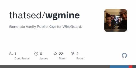 WireGuard-vanity-keygen: WireGuard vanity key generator