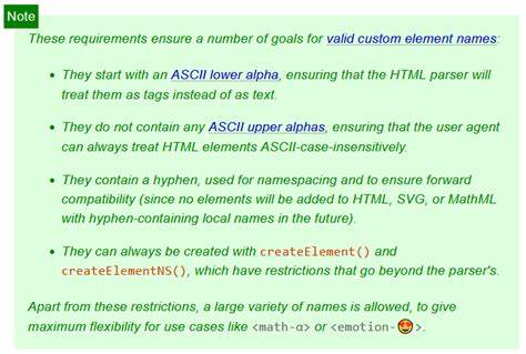 HTML Custom Elements Spec