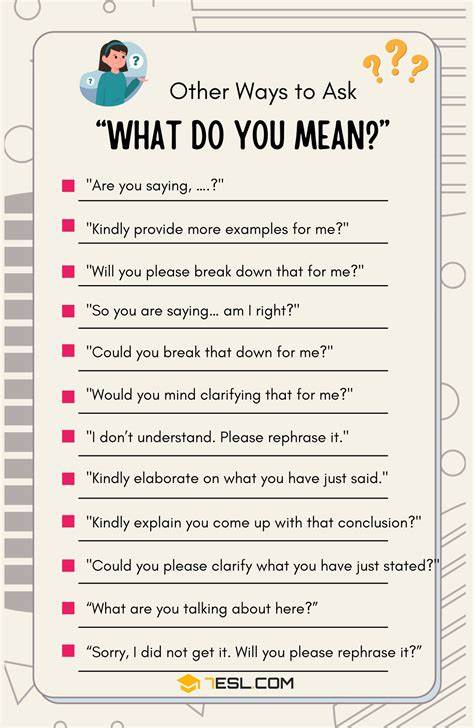What Do You Mean?