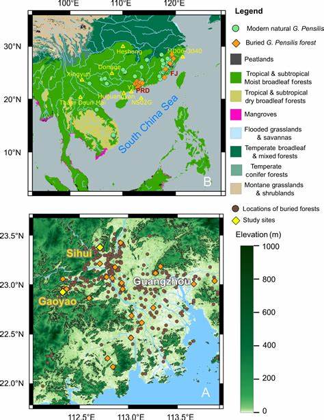 Collapse of fragile Chinese Swamp Cypress forest