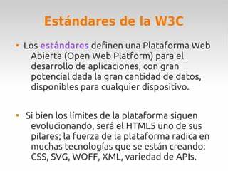 W3C: Minimum Common Web Platform API