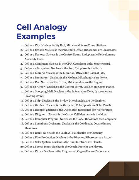 Are cells a good analogy for software?