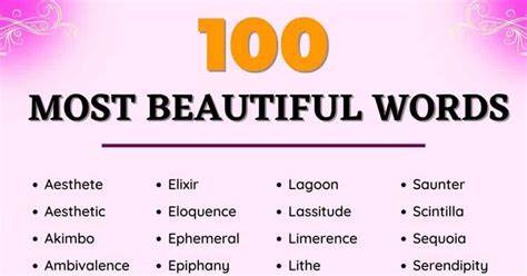 The Most Beautiful Words in the English Language, According to Linguists