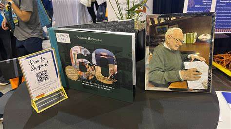 Berkshire meeting 'bazaar' features Buffett Squishmallows, 60th anniversary book and giant claw machine