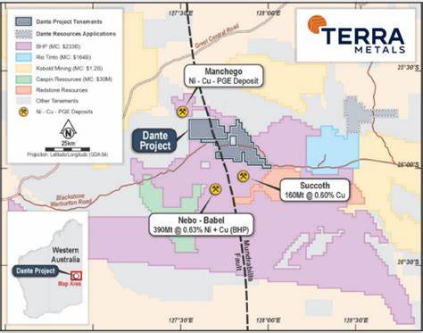 Terra Metals secures investment to fund Dante project in Australia