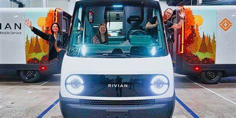 Rivian’s service fleet charging enhanced by Bluedot technology