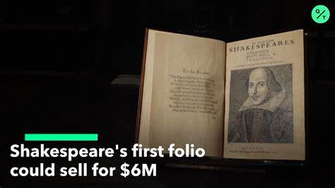 Complete Set of Shakespeare Folios Could Sell for $6M